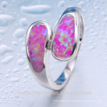 Rosa Opal Bulk neuesten Goldschmuck Designs Sterling Silber Ring